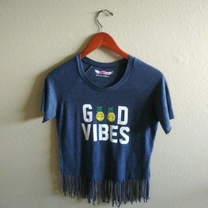 Good Vibes fringe top